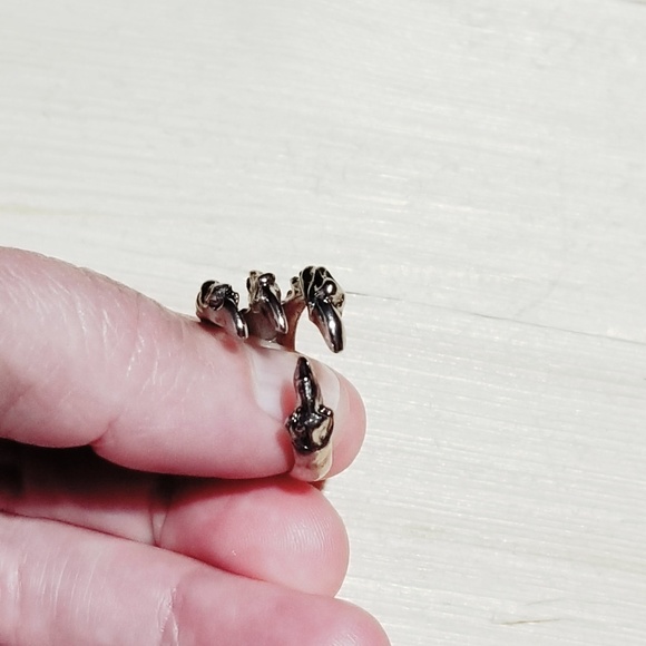 925 Sterling Silver Ring Dragon Claw STATEMENT - Picture 8 of 8